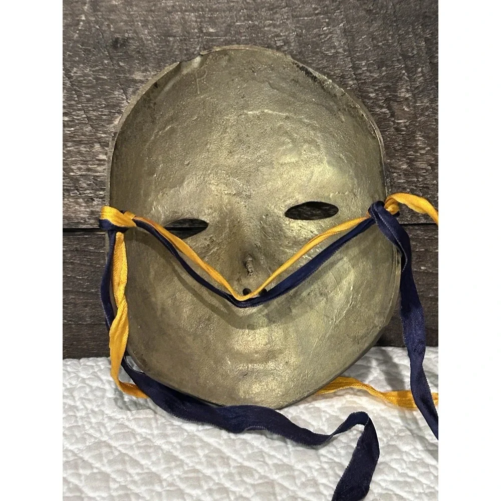 Vintage Solid Brass‎ Party Mask Handmade In India Wall Art Multi Color 7